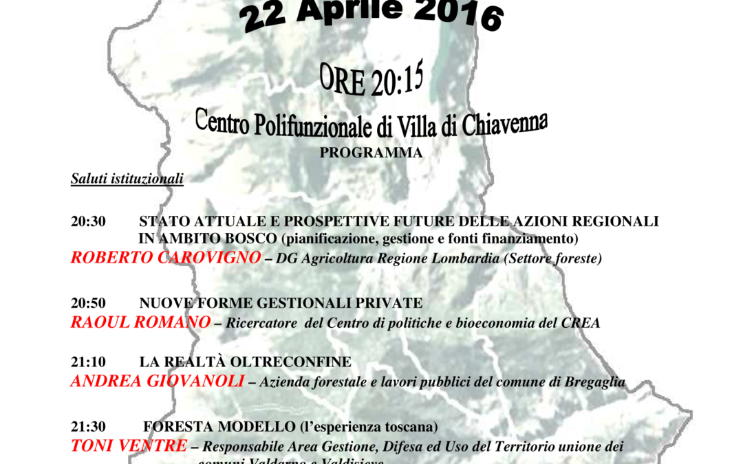 Foresta Modello ospite in Valchiavenna
