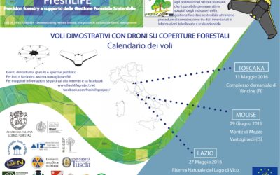 Voli dimostrativi con Droni su Coperture Forestali