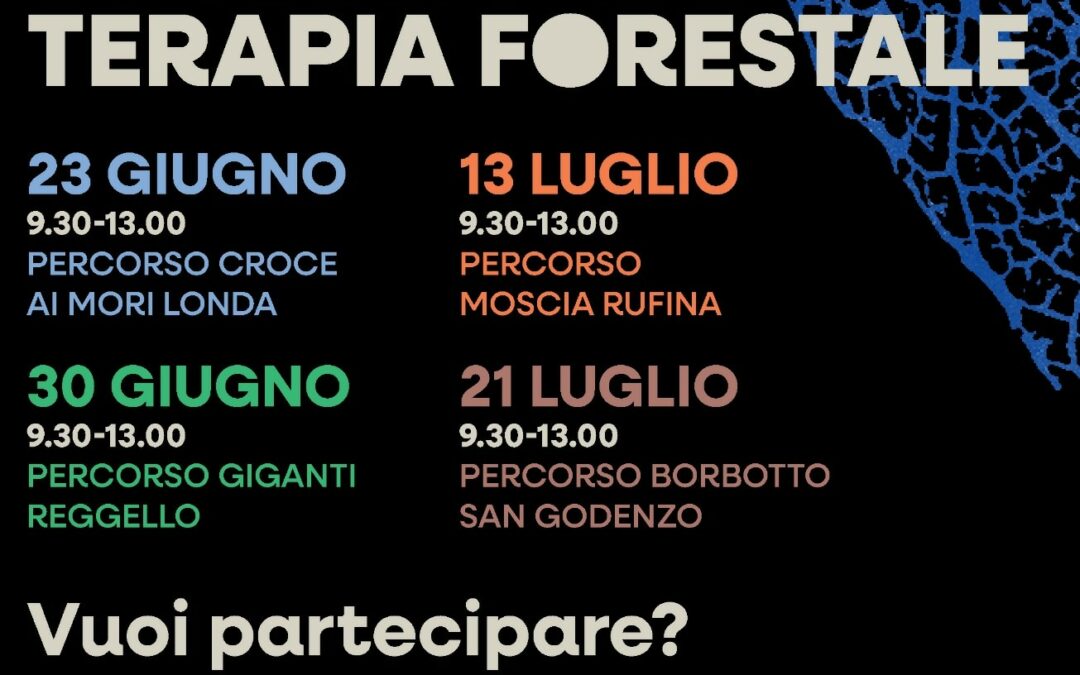 locandina eventi terapia forestale