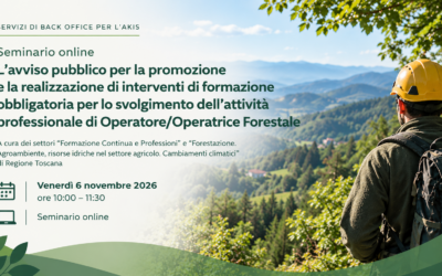 Regione Toscana: seminario online sulla formazione professionale forestale